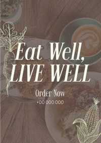 Elegant Food Quotes Flyer Design