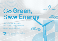 Solar & Wind Energy  Postcard