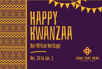 Tribal Kwanzaa Heritage Pinterest Cover