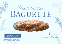 Best Selling Baguette Postcard