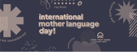 Bold Modern Language Day Facebook Cover