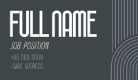 Modern Minimalist Lines Business Card