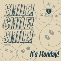 Monday Motivation Smile Instagram Post Design