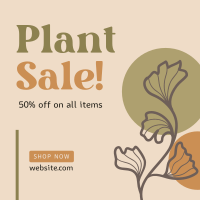 Artistic Plant Sale Instagram Post