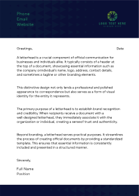 Security Letterhead example 2