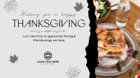 Thanksgiving Day Greetings Facebook Event Cover Design