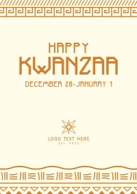 Kwanzaa Engraving Poster