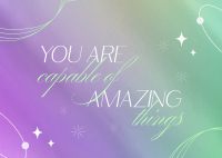 You Are Amazing Postcard