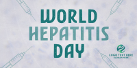 Minimalist Hepatitis Day Awareness Twitter Post