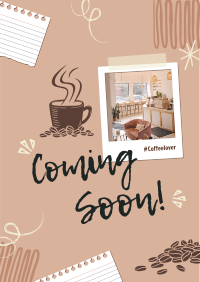 Polaroid Cafe Coming Soon Flyer