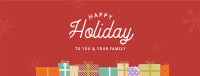 Happy Holiday Facebook Cover Image Preview