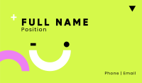 Smiley Business Card example 4