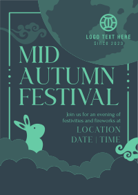 Mid Autumn Bunny Poster