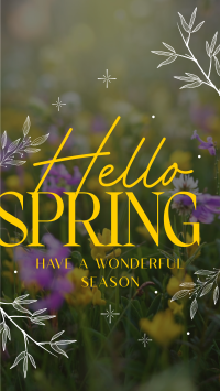 Hello Spring Facebook Story