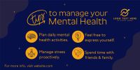 Mental Health Tips Twitter Post