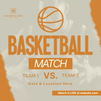 Upcoming Basketball Match Instagram Post Image Preview