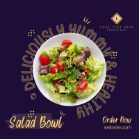 Vegan Salad Bowl Instagram Post Design