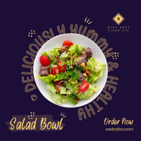 Vegan Salad Bowl Instagram Post