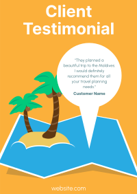 Travel Testimonial Poster