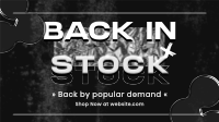 Grunge Back In Stock Animation