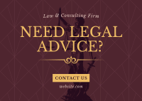 Law & Consulting Postcard