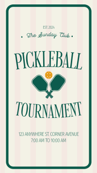 Pickleball Tournament Instagram Reel Design