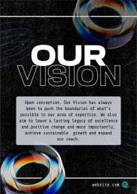 Futuristic Our Vision Flyer Design