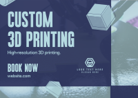  Custom 3D Printing  Postcard