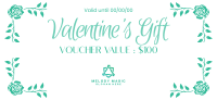 Valentine Border Rose Gift Certificate Image Preview