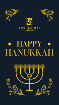 Hanukkah Candles Facebook Story