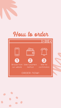 Order Process Tutorial Instagram Story