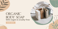 Organic Body Soap Twitter Post