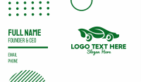 Green Eco Car Business Card Design
