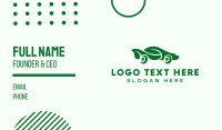 Green Eco Car Business Card