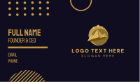 Gold Pyramid Travel  Business Card