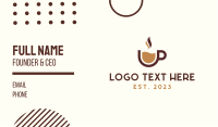 Modern Coffee Mug Business Card Design