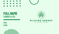 Geometric Cannabis Marijuana Leaf Business Card Image Preview