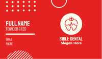 Red Apple Dental Pulse Business Card Image Preview