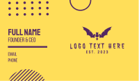 Bat Mascot Business Card