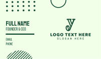 Natural Letter Y Business Card