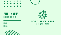 Green Grass Lettermark Business Card Design