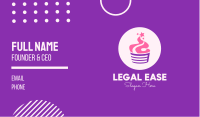 Sparkling Cupcake Business Card