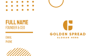 Golden Lettermark Business Card Image Preview
