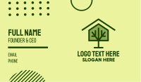 Green Tree House Business Card Design