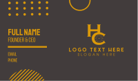 H & C Clock  Business Card