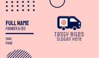 Sushi Delivery Van Business Card Design