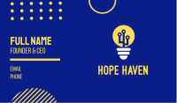 Electric Bulb Energy  Business Card Design