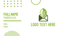 Eco Mail Message Business Card
