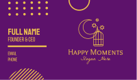 Mystic Moon Cage Business Card Image Preview