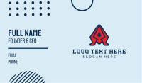 Gaming Letter A  Business Card